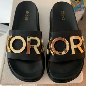 michael kors cortlandt embellished leather slide